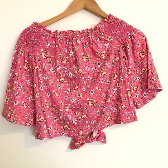 Cloud Chaser Nordstrom Pink Floral Top L 14 - Picture 2 of 7
